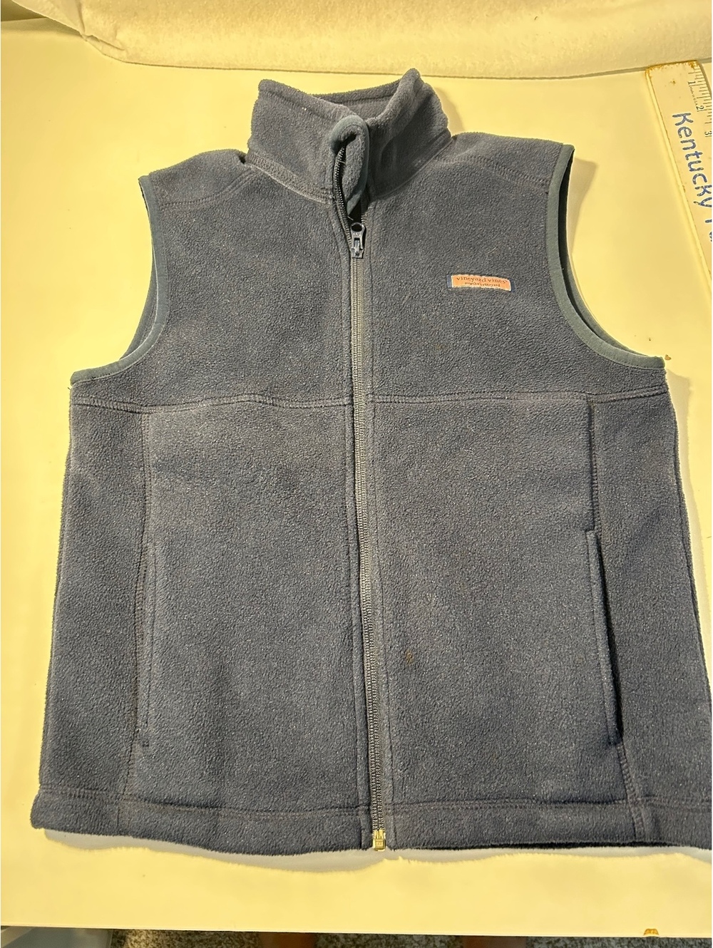 Vineyard Vines Kids Navy Fleece Vest